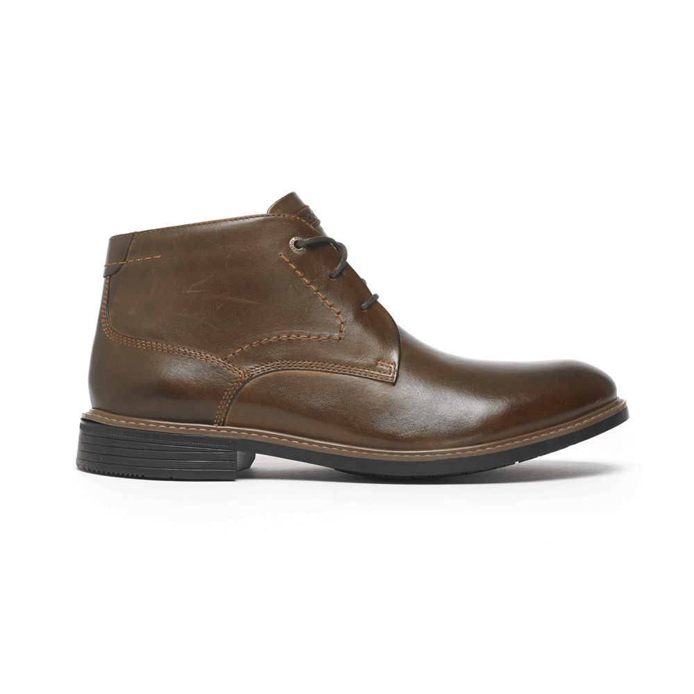 Rockport Mens Boots Dark Brown - Classic Break Chukka - UK 480-LPWSXI